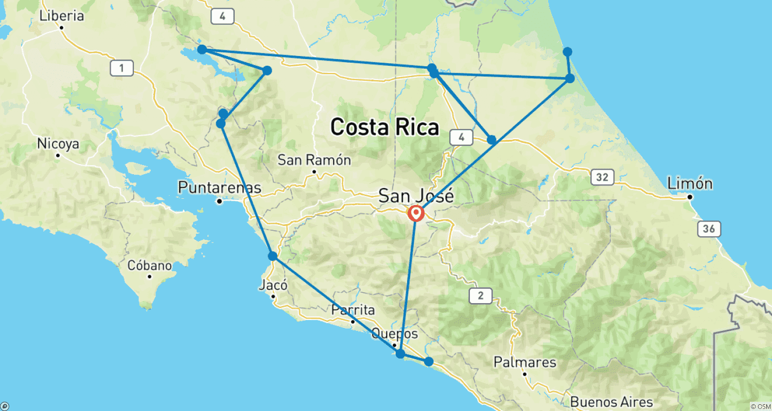 Mapa do percurso de Aventuras na Casa da Preguiça