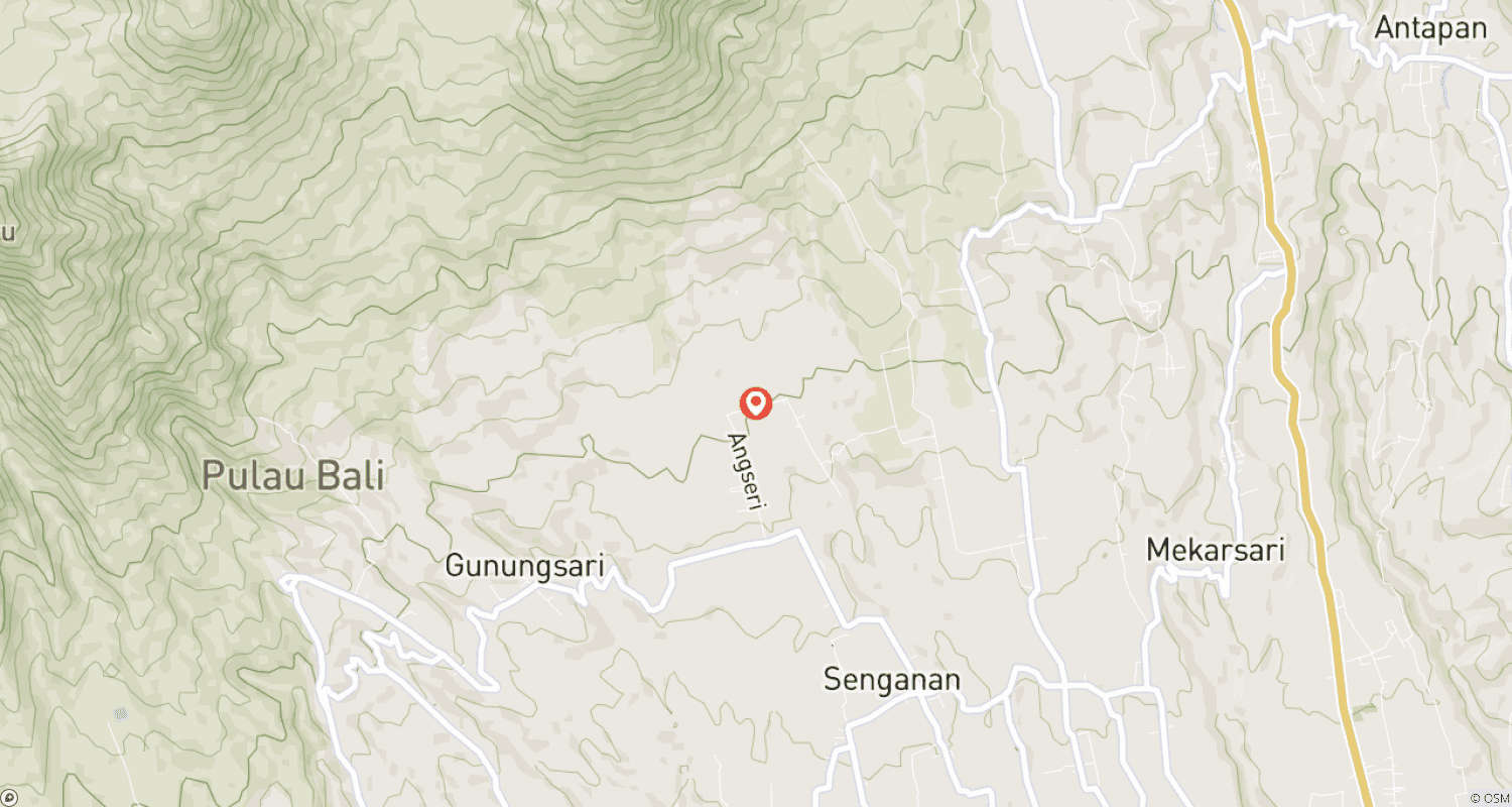 Mapa do percurso de Viagem de Luxo Espetacular em Bali