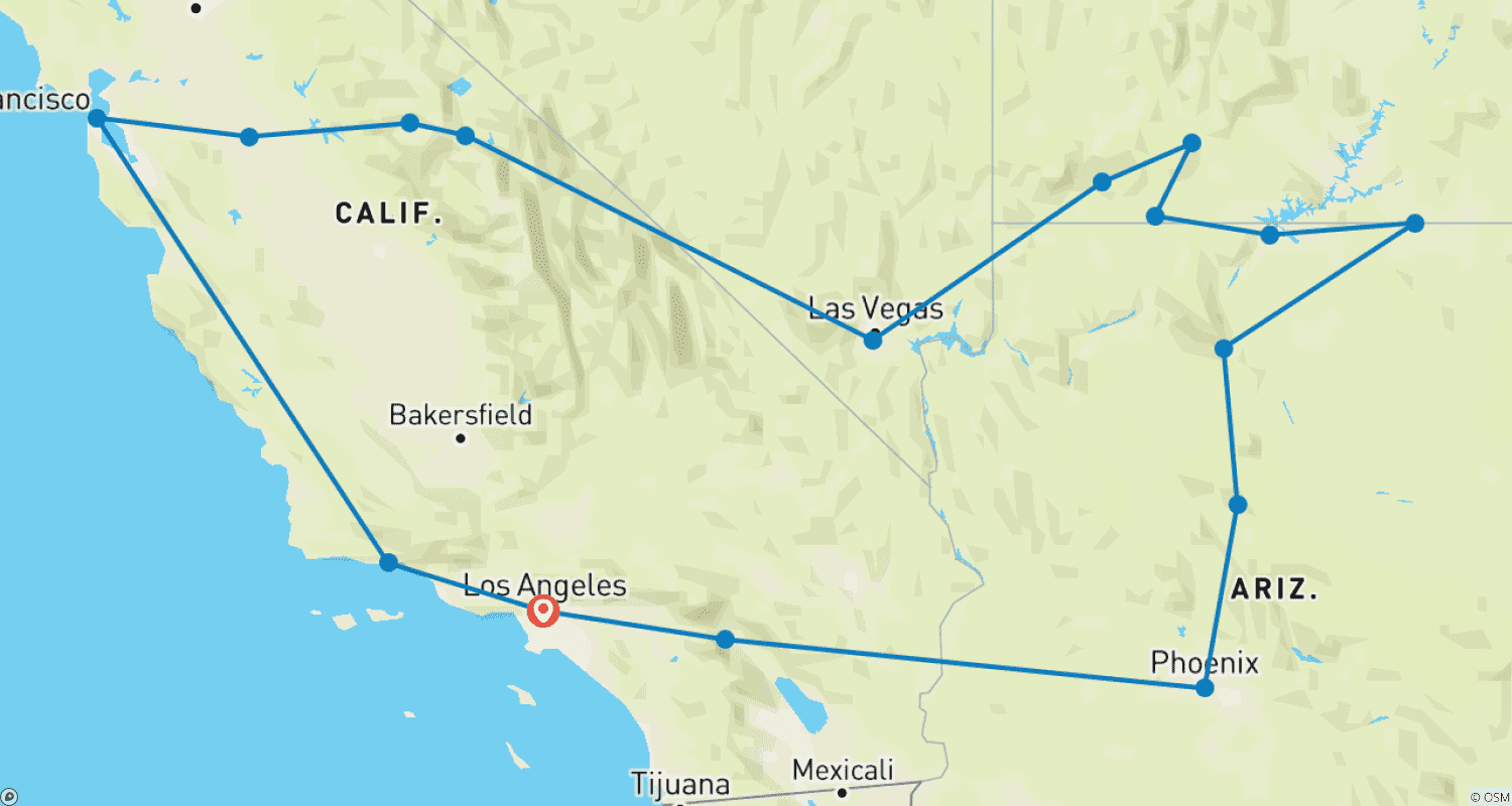 Mapa trasy: Zachodnie Krajobrazy