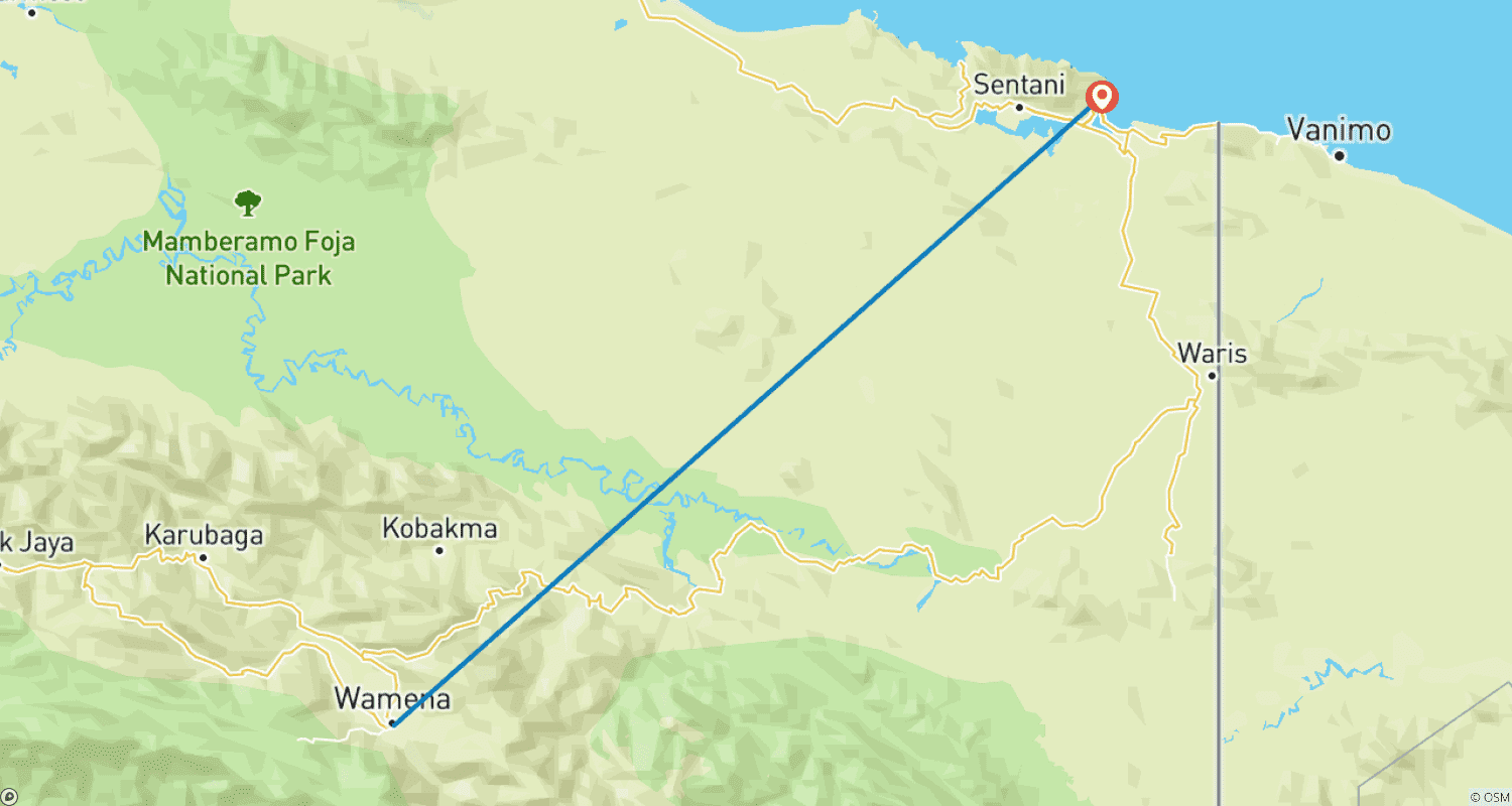Footsteps Through PAPUA Balliem Valley in 8 Daysのルートマップ