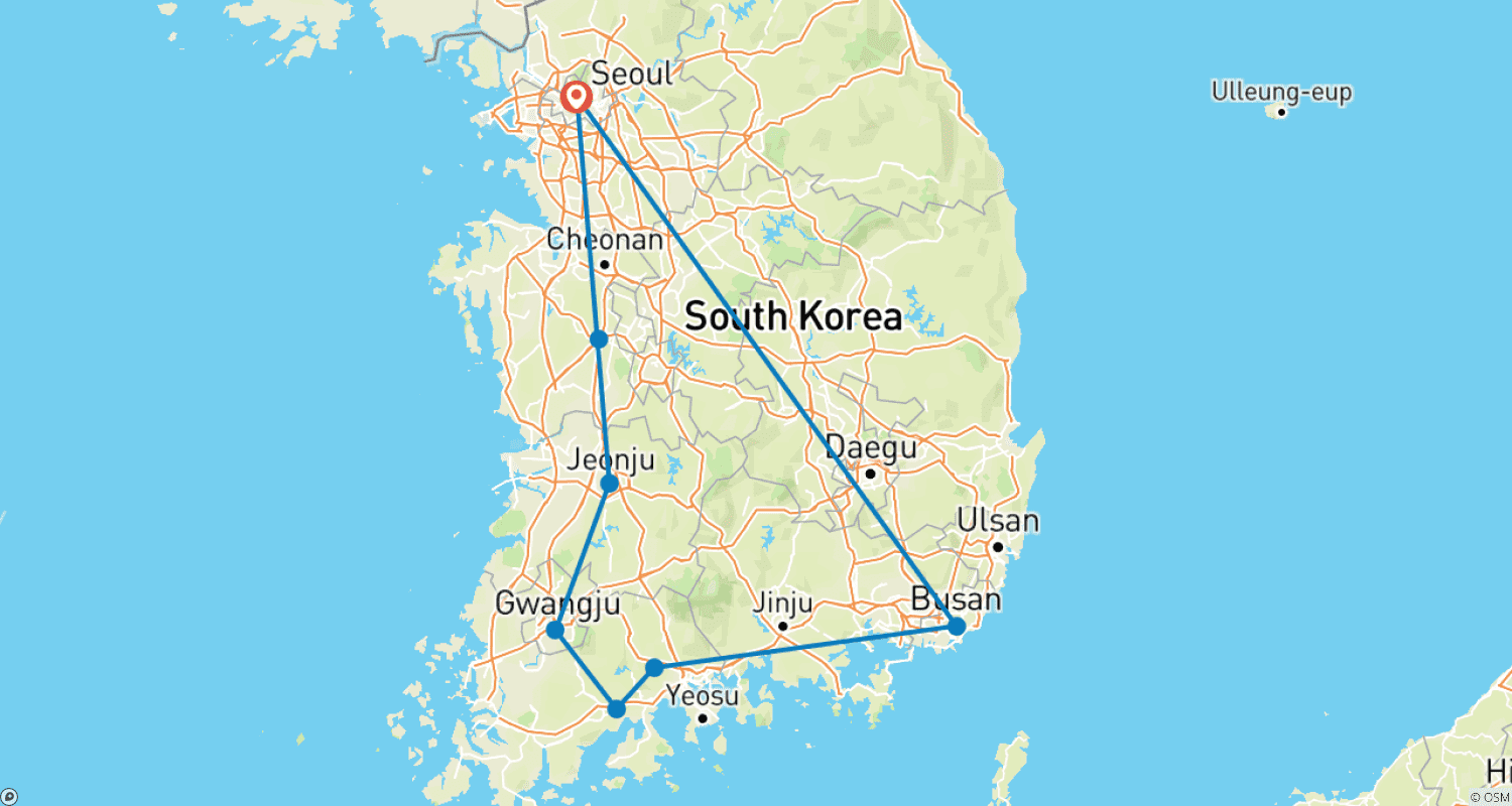 خريطة مسار اكتشف كوريا الغربية في 4 أيام 2026: تجربة شاملة ومنسّقة بالكامل مع خيار جولة DMZ