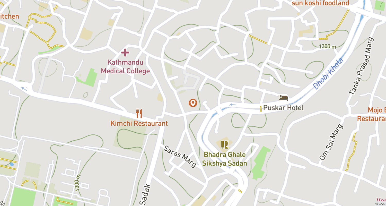 Mapa do percurso de Kathmandu Sightseeing Tour -7/8 hours