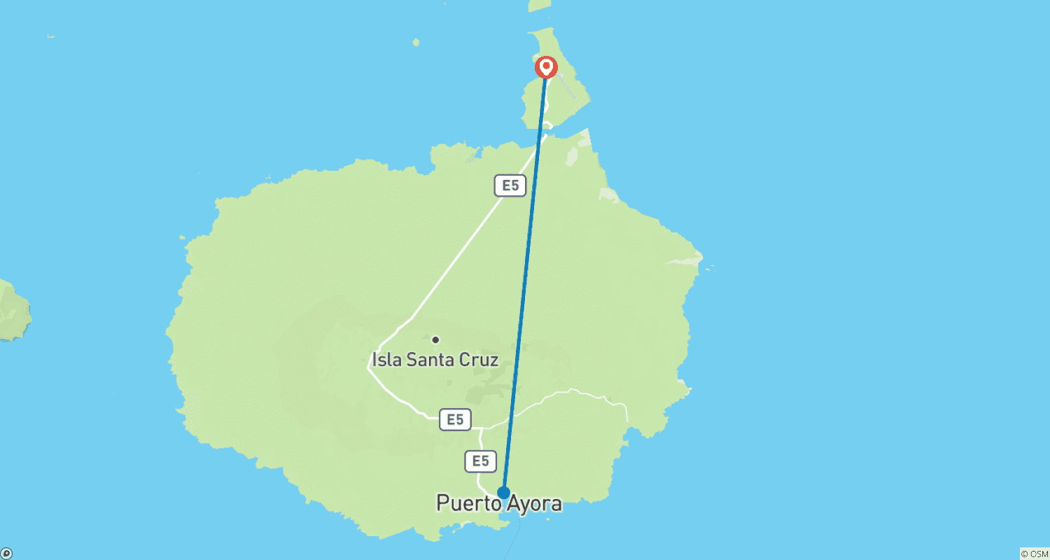 Mapa do percurso de 6 Dias: Explorando Santa Cruz (Aventura Solo Econômica)