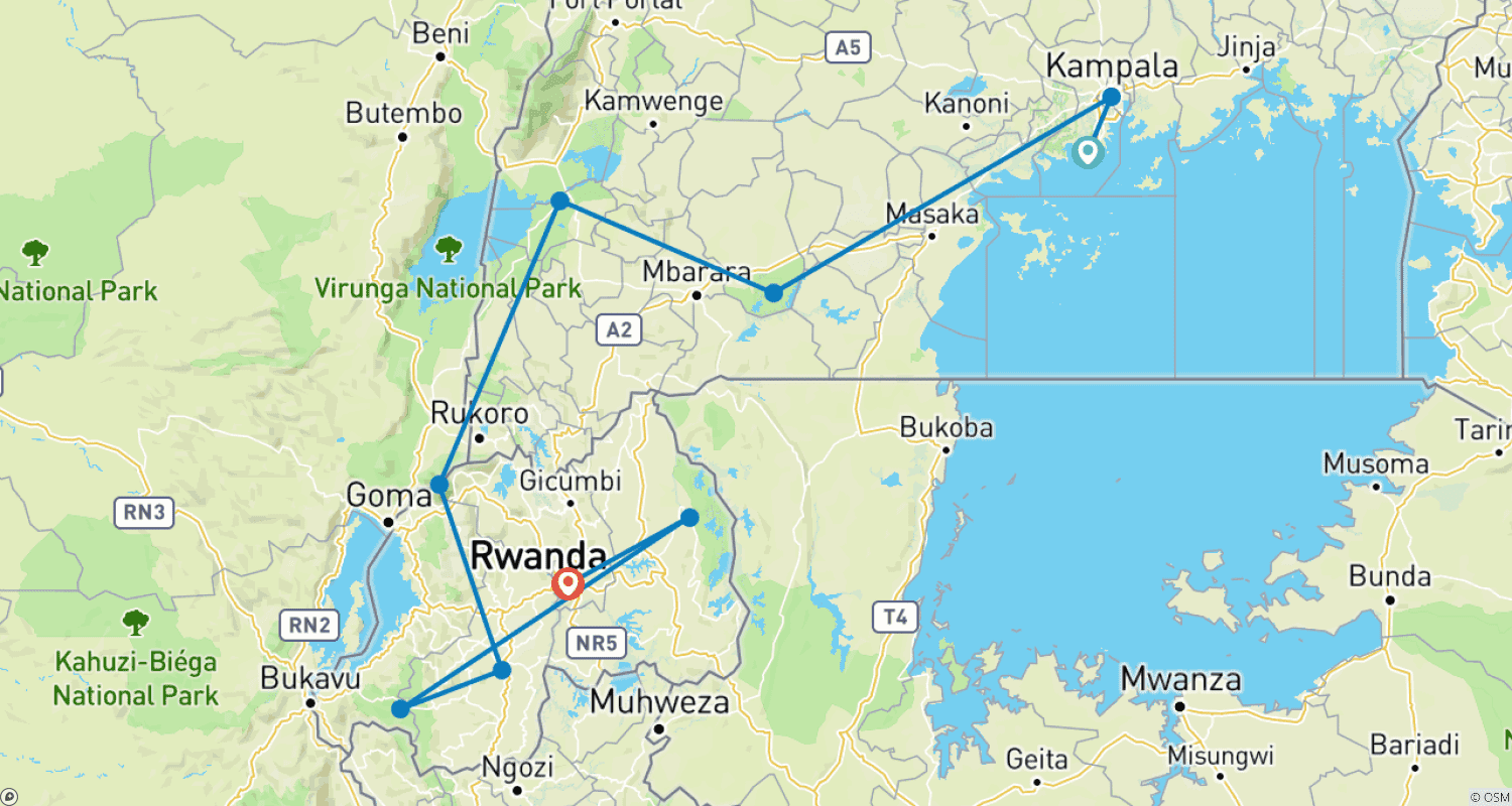 Mapa trasy: W Głąb Dzikiej Przyrody