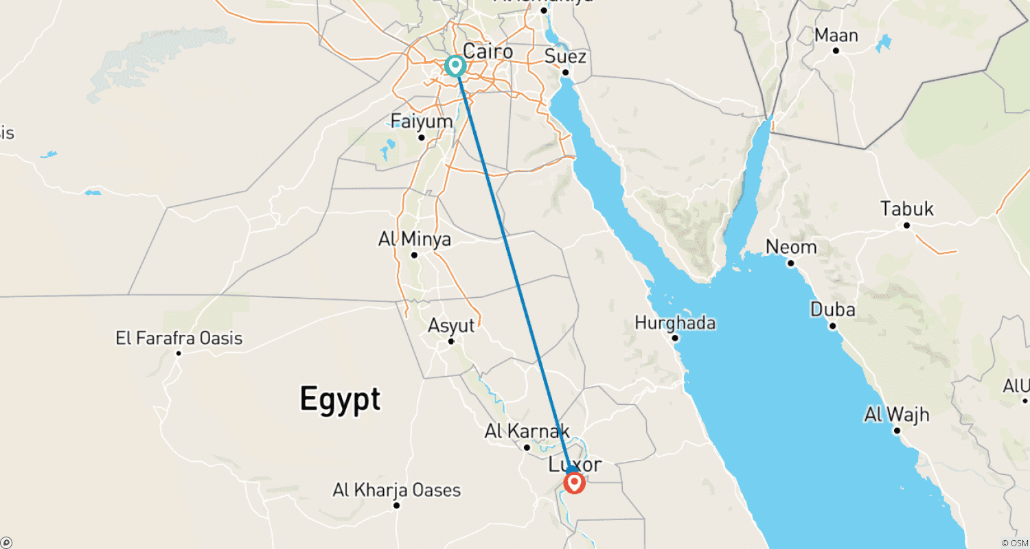 خريطة مسار جولة نفرتيتي المصغرة