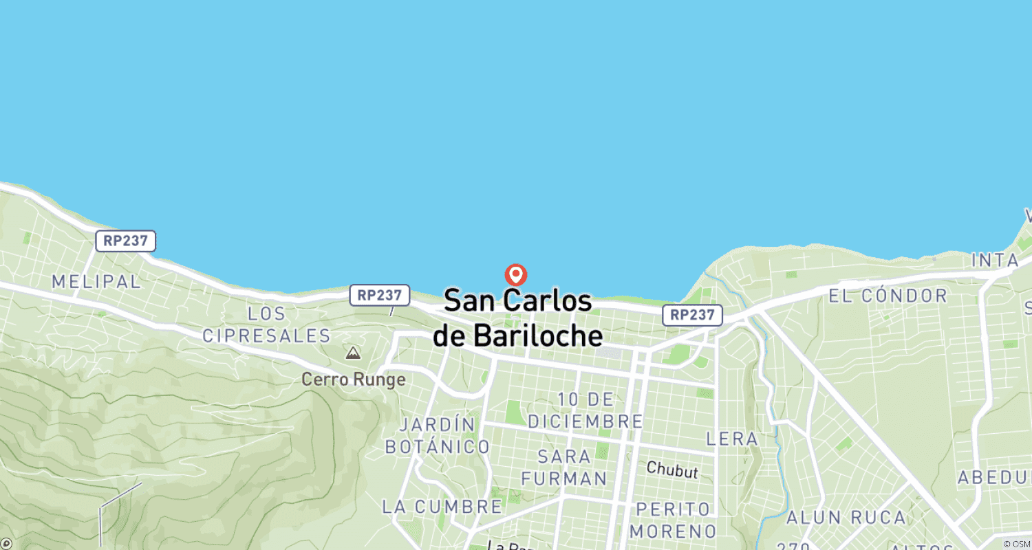 خريطة مسار نكهات ومناظر طبيعية من Bariloche