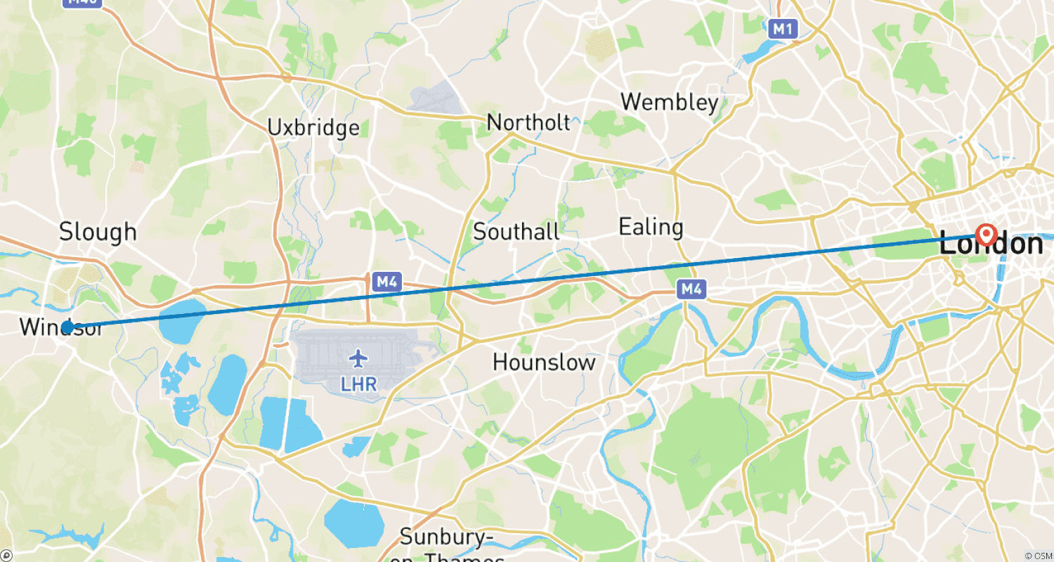 Mapa do percurso de Indulgência Real | Londres, Inglaterra
