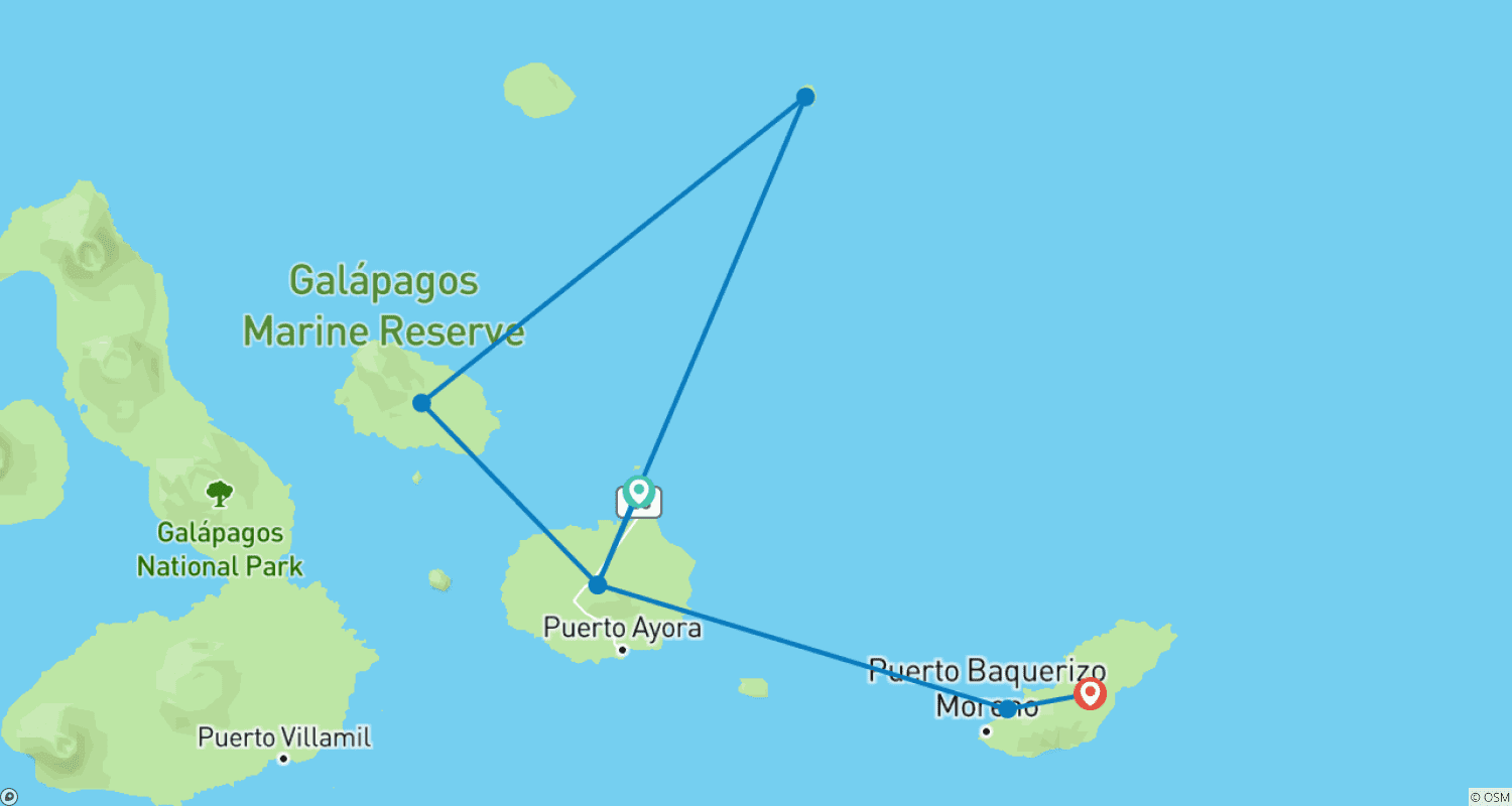 Mapa trasy: Luksusowy Katamaran Elite 5 Dni