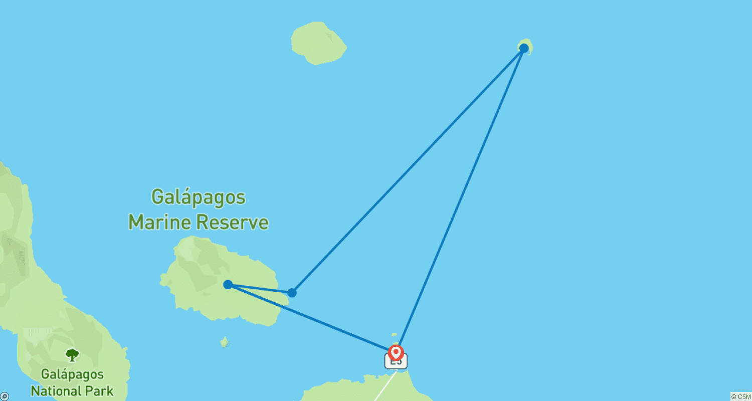 Mapa trasy: Alya Luxury Catamaran 5 Dni