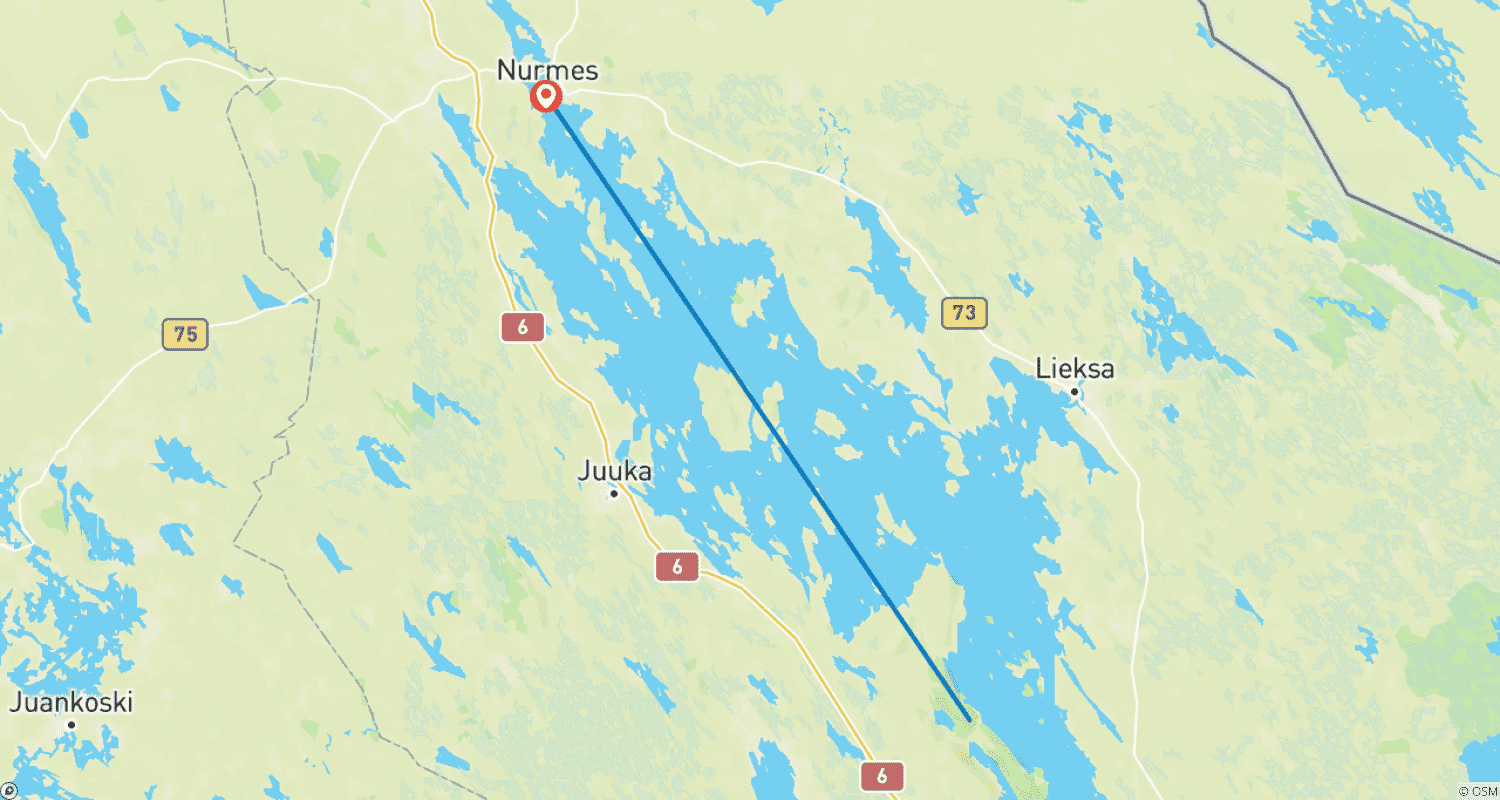 Mapa trasy: Wycieczka samochodowa do czystej natury w Karelii Północnej