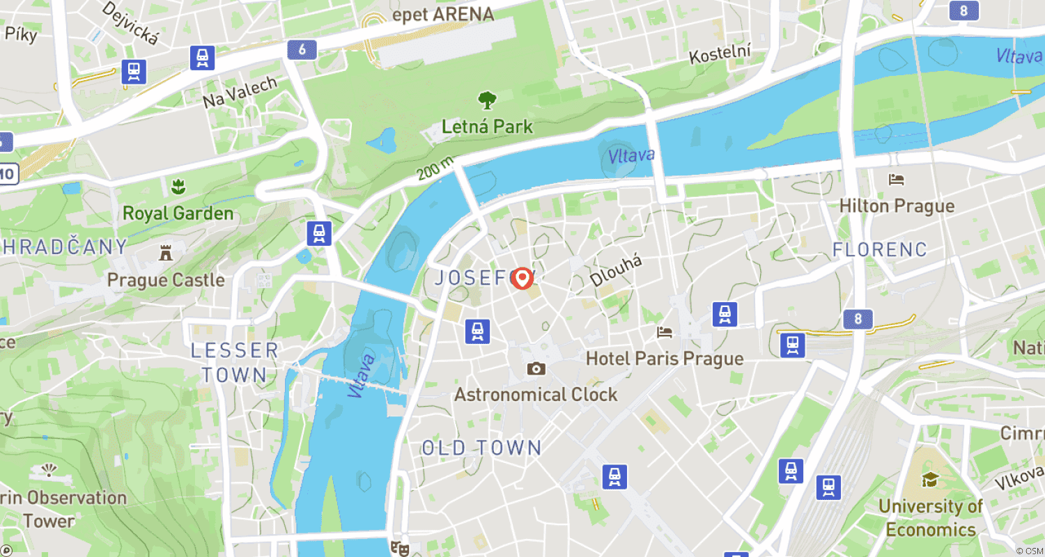 خريطة مسار Private Prague Food Tour