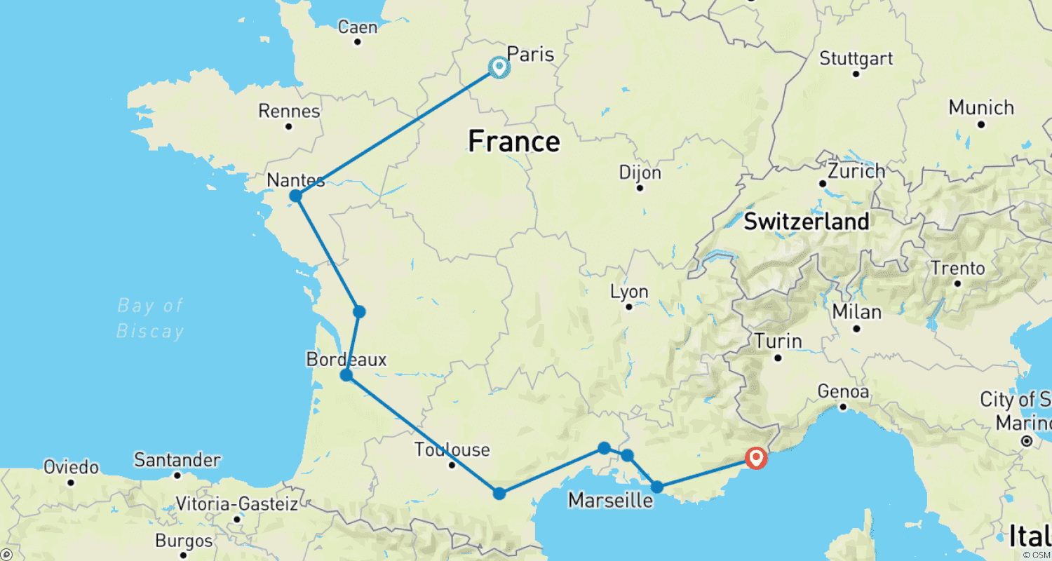 خريطة مسار French Rendez-vous