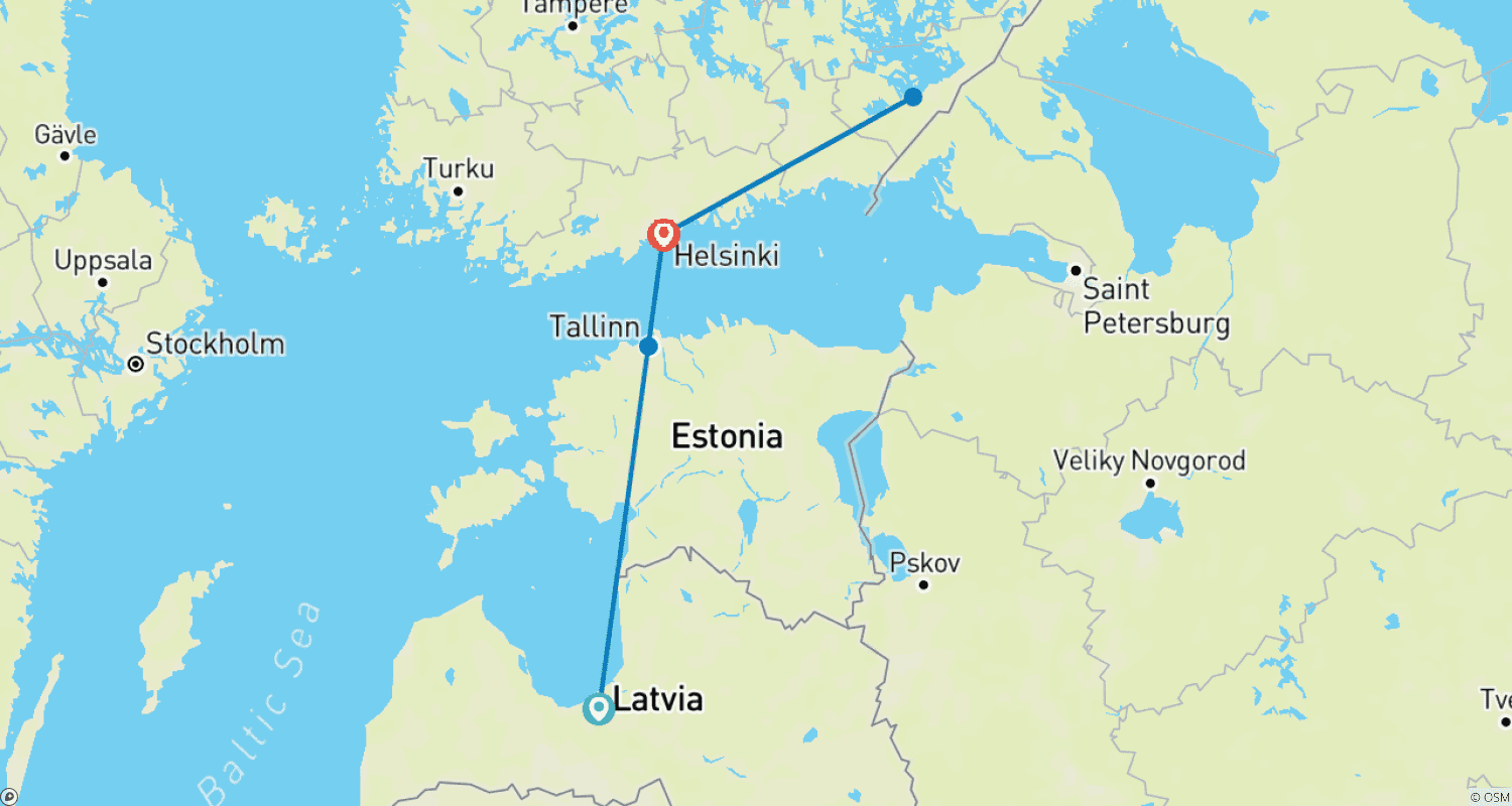 خريطة مسار Baltic Capitals