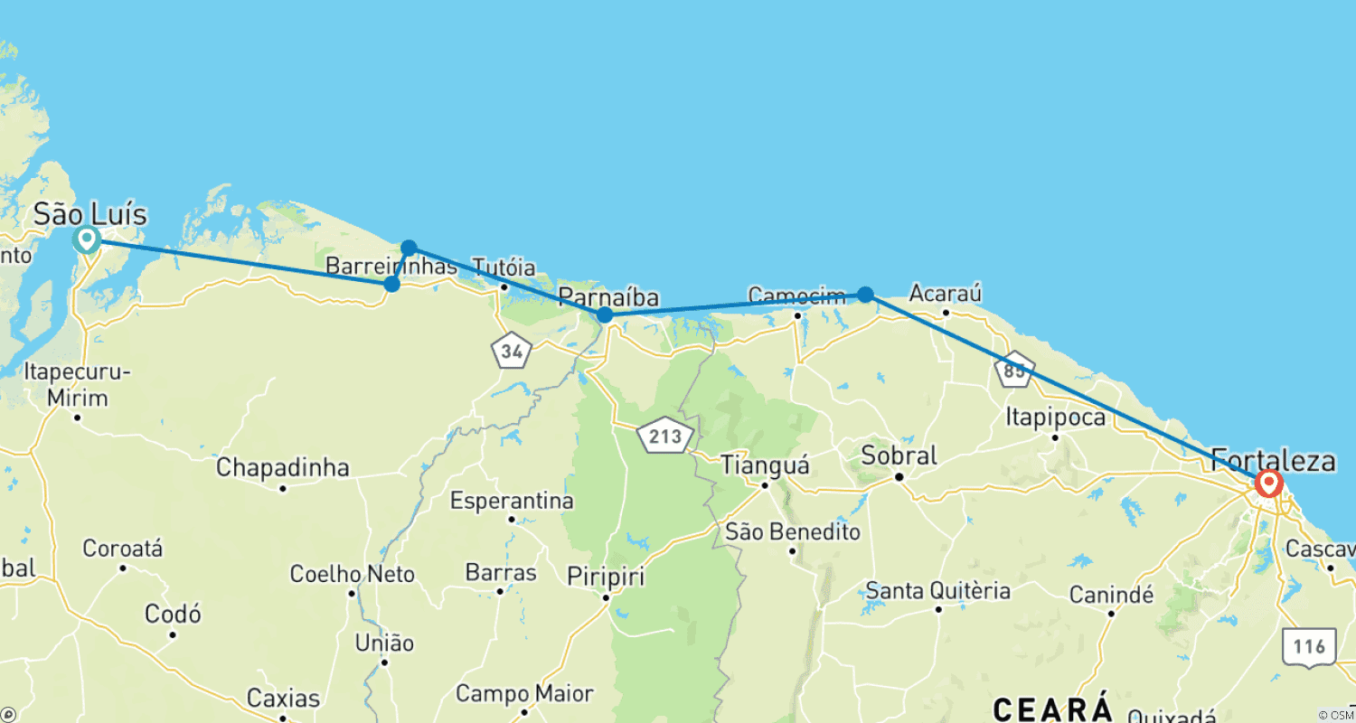 Mapa do percurso de Route of emotions