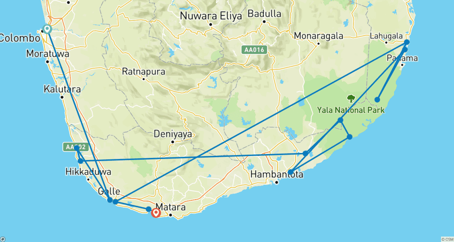 Mapa trasy: Surfer's Paradise Tour