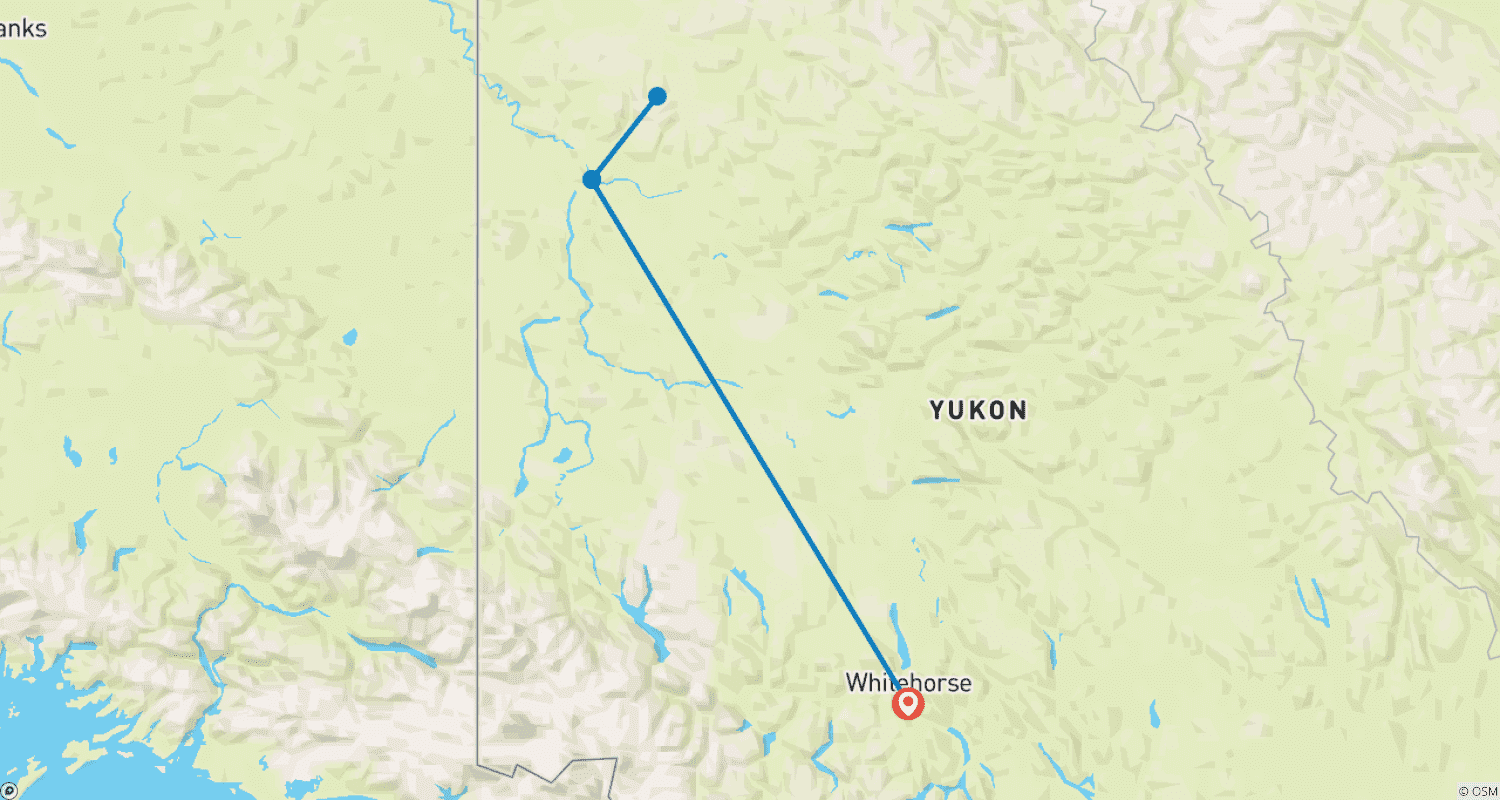 Mapa trasy: Dawson City: Letnie Doświadczenie Klondike z Vancouver