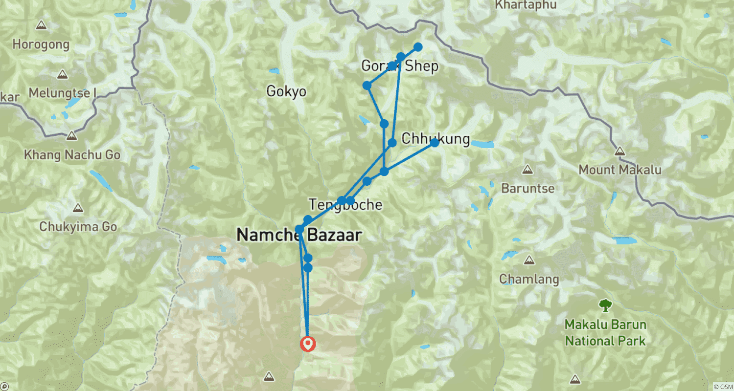 Mapa trasy: Trekking do Bazy pod Mount Everestem – Najlepszy Plan Podróży
