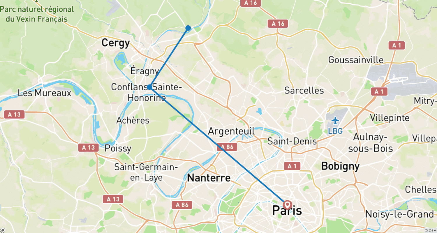 Mapa trasy: Jesienny Festiwal: Legendarny Paryż