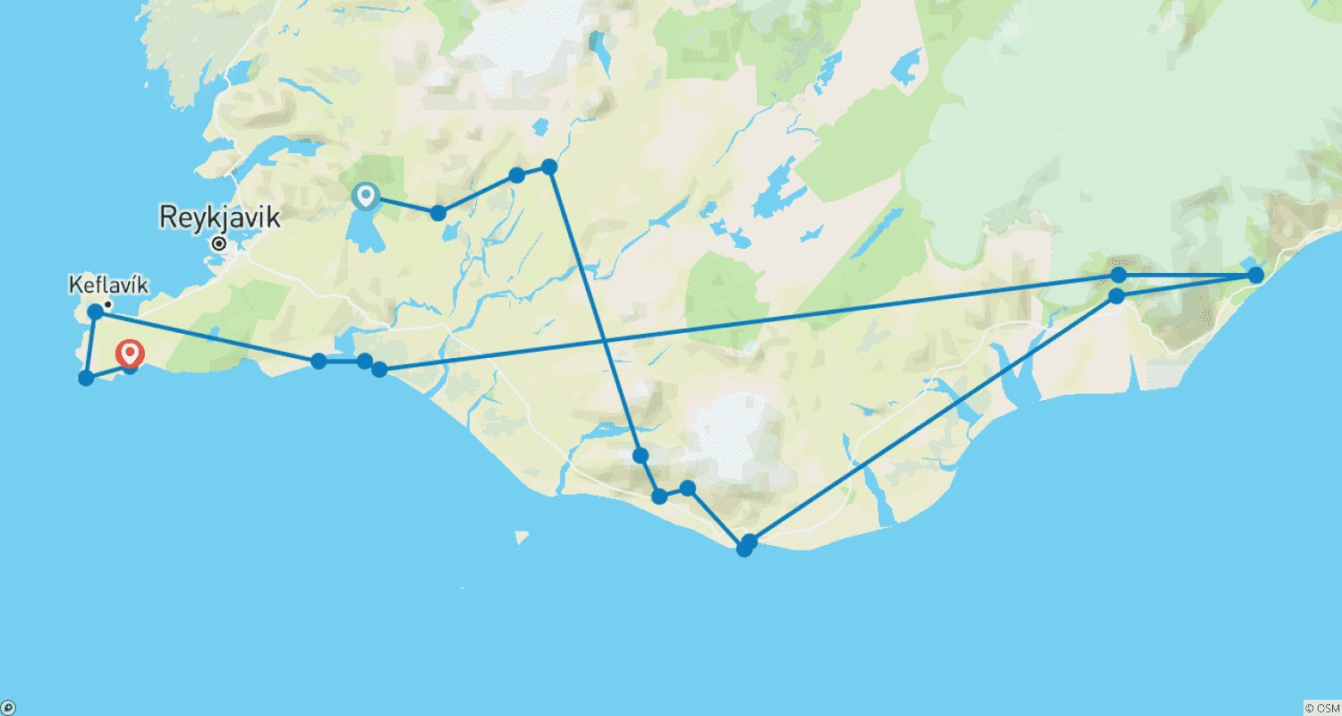 Mapa trasy: 5 Day - Fire & Ice