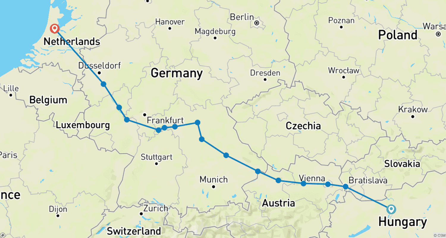 Mapa trasy: Wspaniała Europa 2026