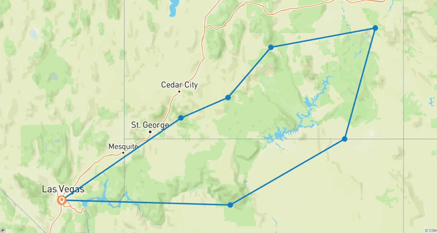 Mapa trasy: Odkrywca Południowego Zachodu