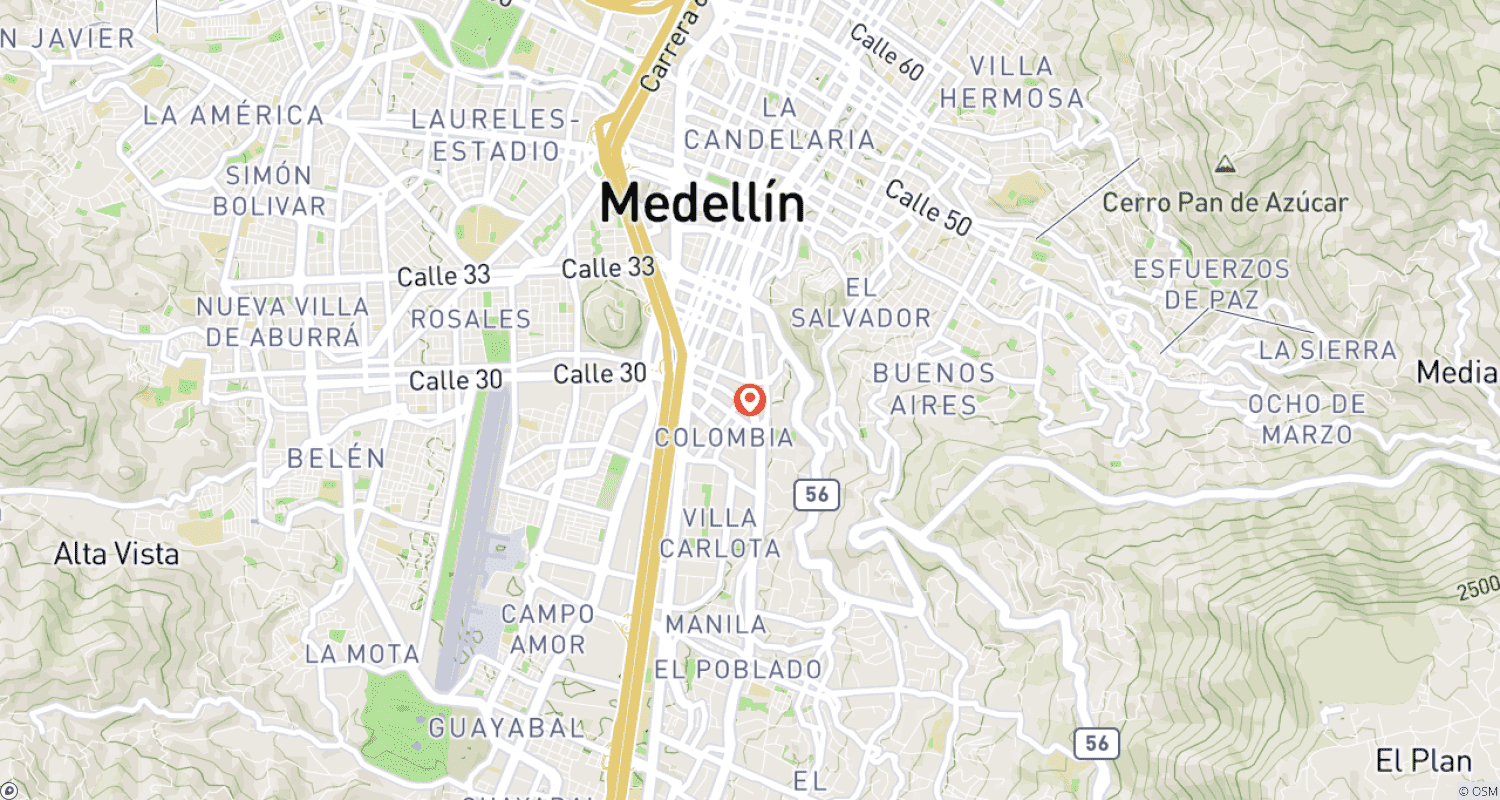 Mapa trasy: Highlights around Medellin