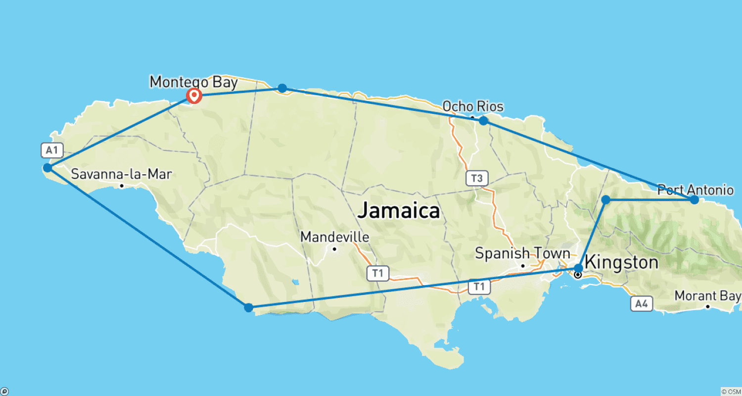 Mapa trasy: Reggae, Rum i Więcej