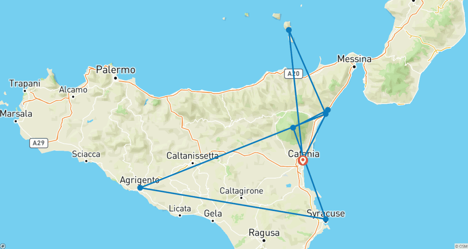 خريطة مسار Sicily - Siciliando