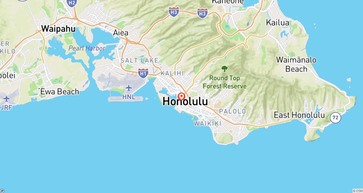 خريطة مسار 4 Day Hawaii Experience: Discover Oahu (Bilingual: Chinese, English)