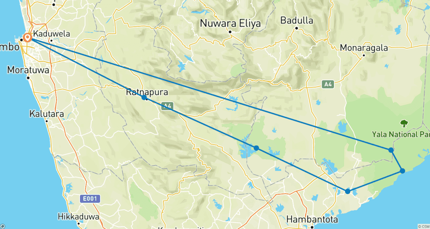 Mapa trasy: Wildlife Safari