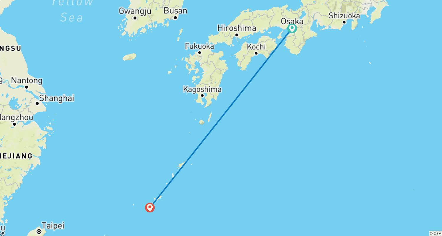 خريطة مسار 5 Days Discover Okinawa