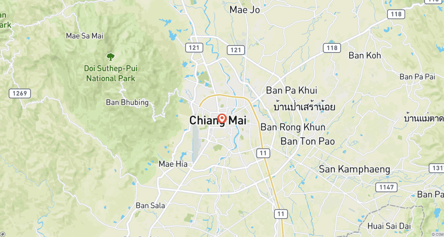 خريطة مسار 4 Days Chiang Mai CAD Yee Peng Lantern Festival (private guide & driver）