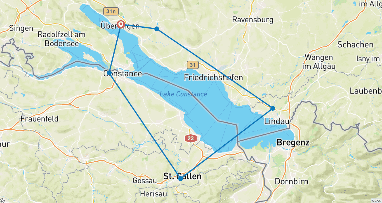 Mapa trasy: Lake Constance | Germany, Austria, Switzerland