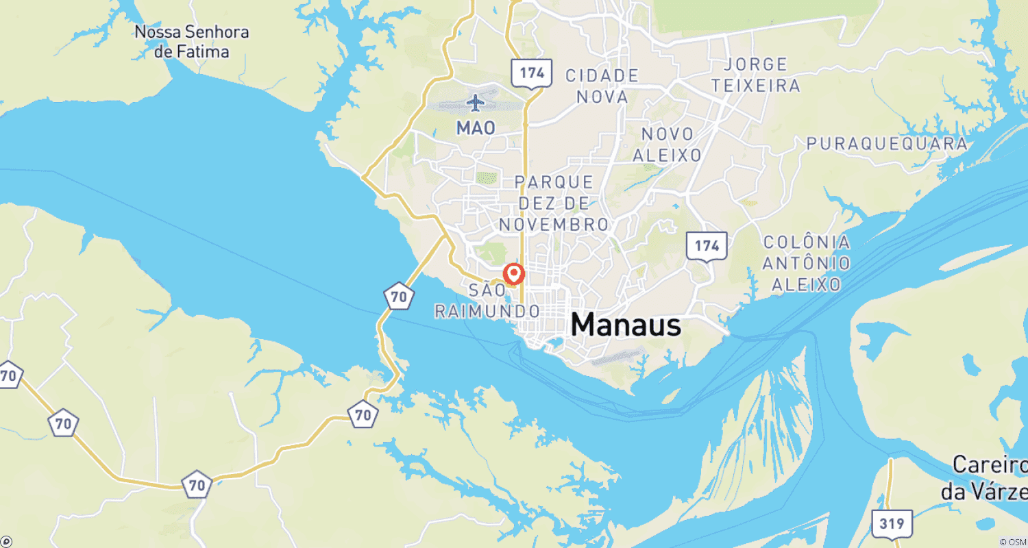 Mapa do percurso de Hospede-se em um lodge no coração da floresta amazônica brasileira