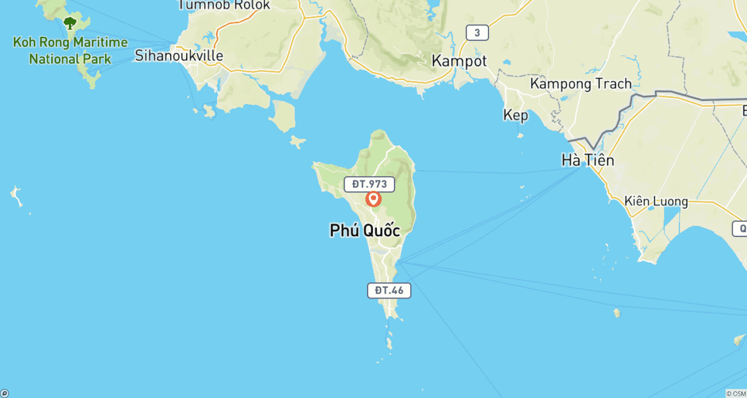 Mapa do percurso de Descubra a Joia do Vietnã: Uma Exploração de 5 Dias da Ilha Phu Quoc - Excursão em Grupo