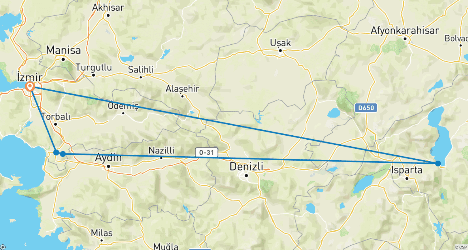 Mapa trasy: SZLAK EFELER 7 TRAS