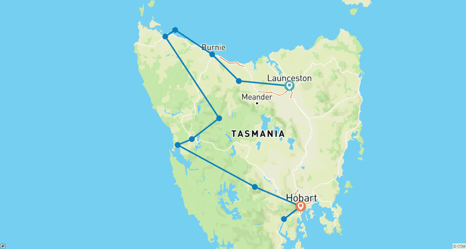 Mapa trasy: Western Wilderness