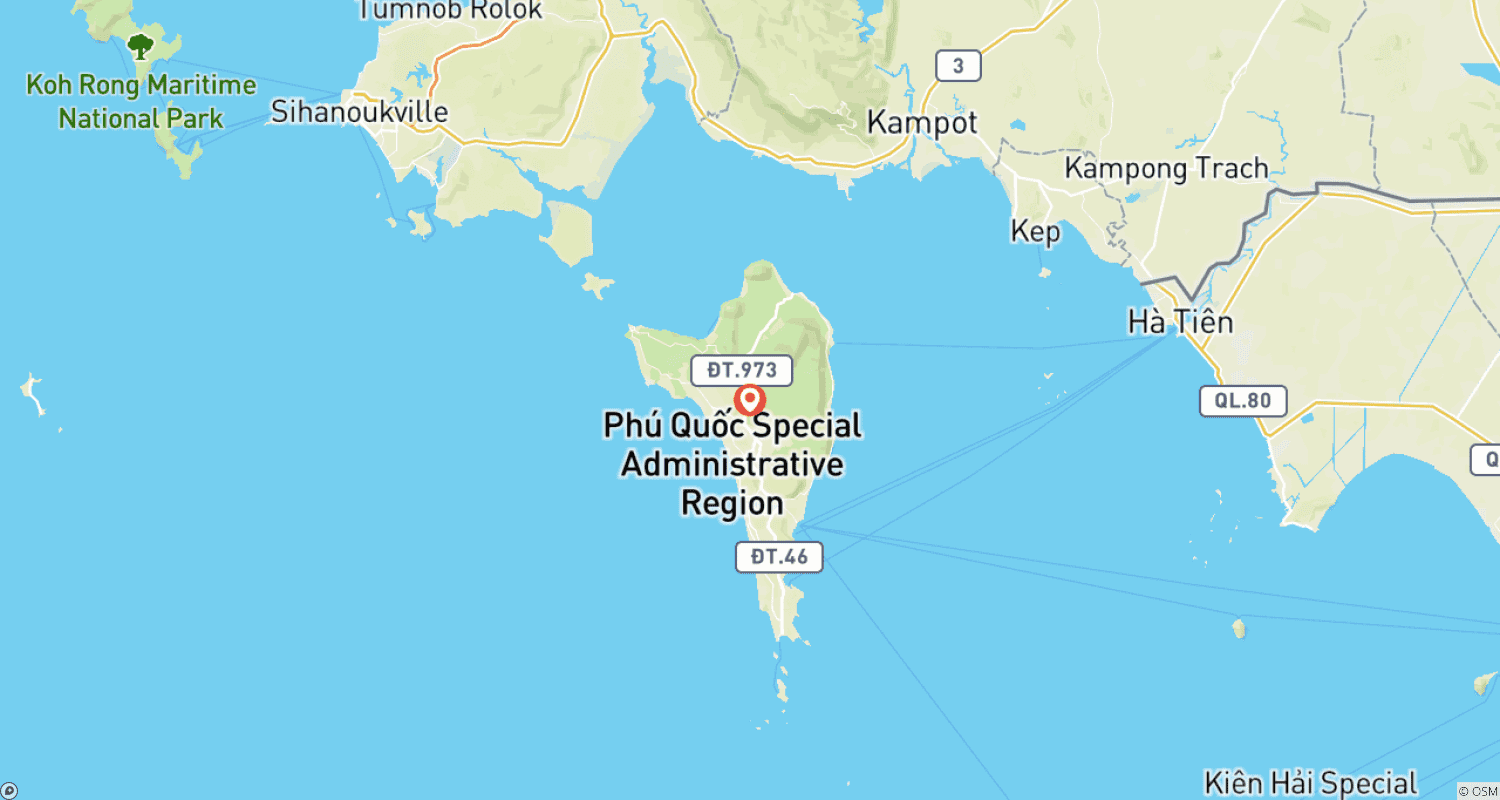 フーコック島旅行：3島終日シュノーケリングツアー | 3島巡り – Xuong Island – Gam Ghi Island – May Rut Trong Island | ベトナムのルートマップ
