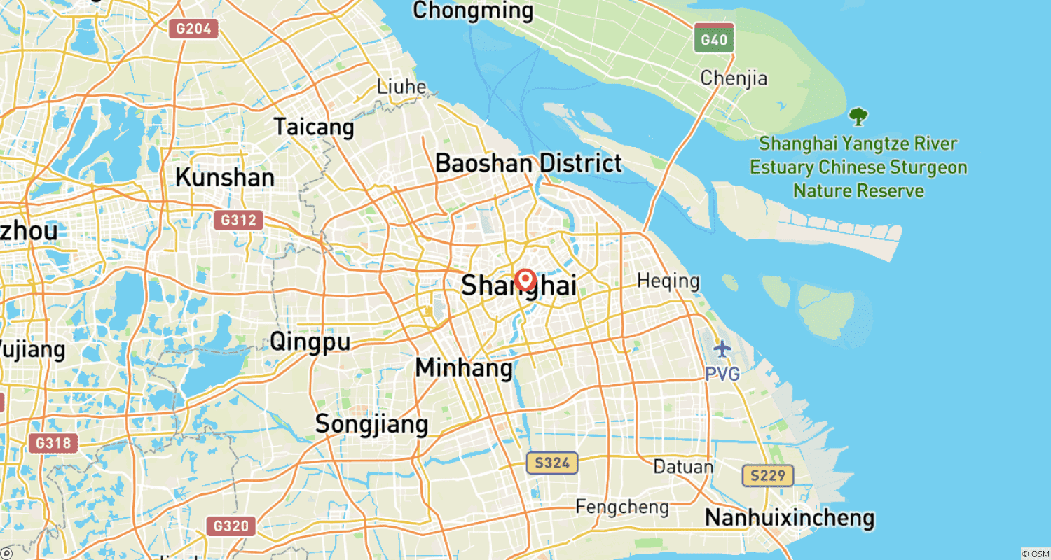 Mapa trasy: Najważniejsze atrakcje Szanghaju: Oriental Pearl TV Tower, Bund – wycieczka w małej grupie 3D
