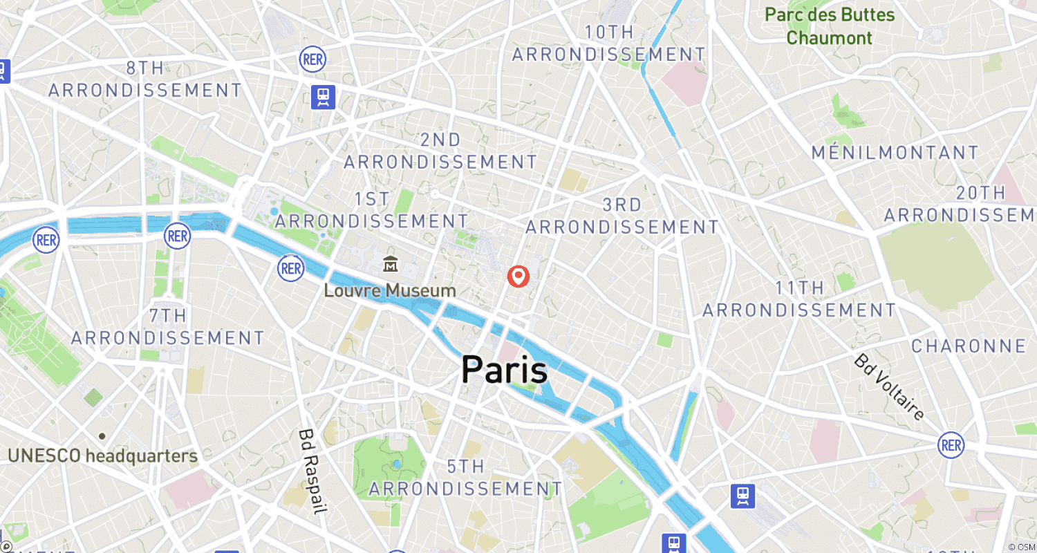 Mapa do percurso de Descubra Paris: no Rasto de Mulheres Extraordinárias