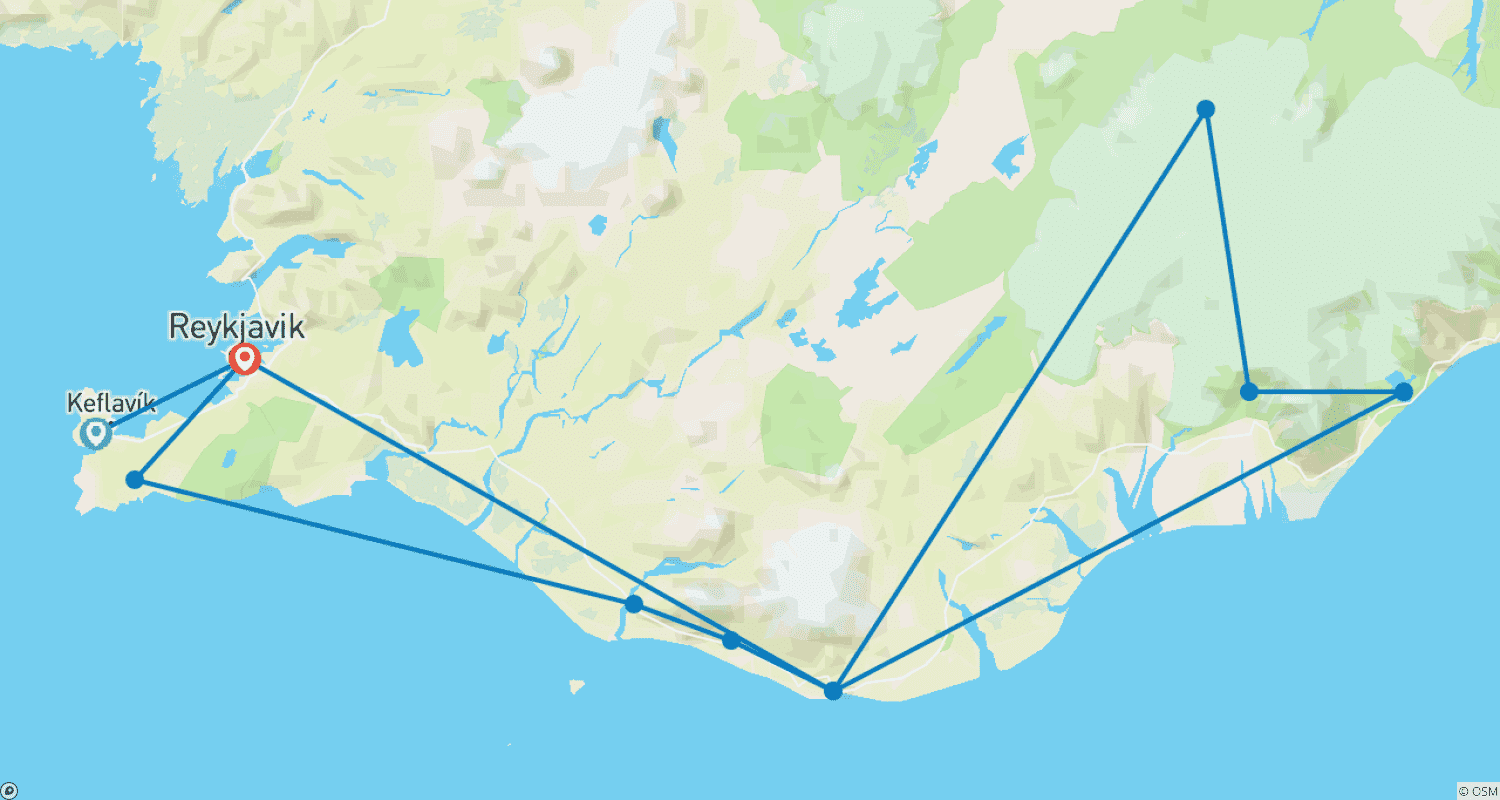 Mapa trasy: Islandia dla początkujących