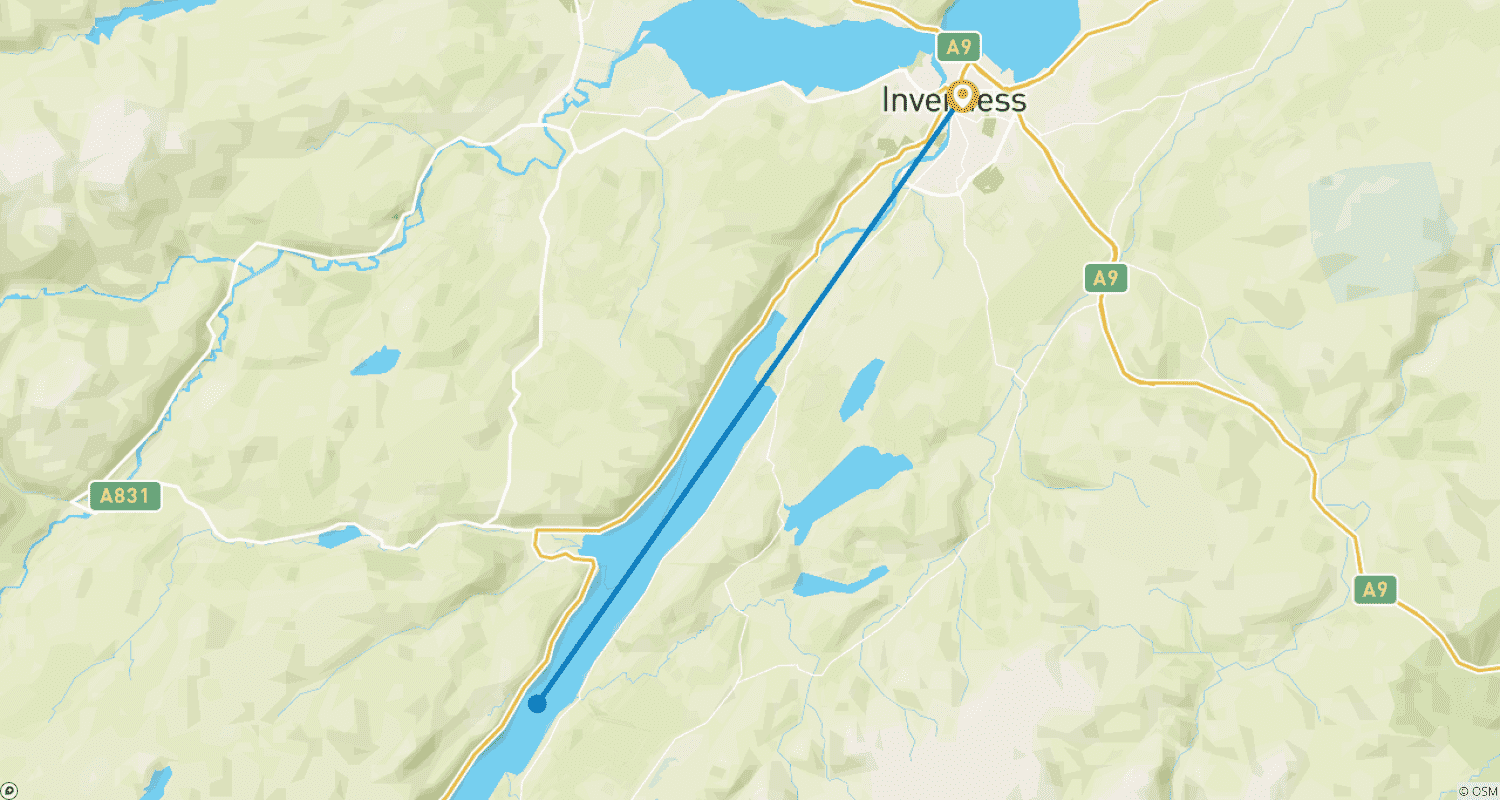 خريطة مسار 5 أيام في Inverness تتضمن تجربة بحيرة لوخ نيس وSkye وقلعة Eilean Donan