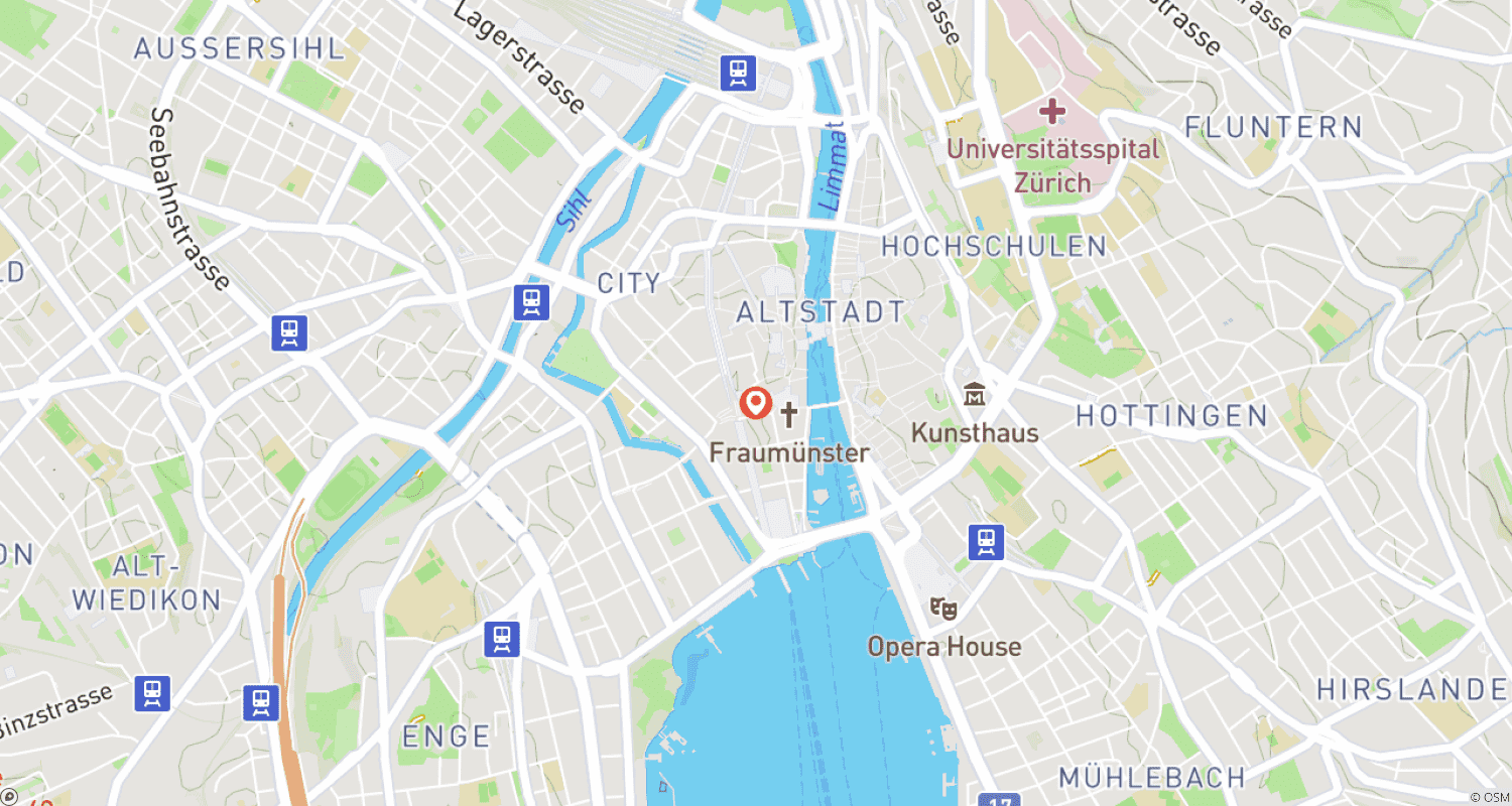 خريطة مسار 4 Day Zurich Tour With Car rental