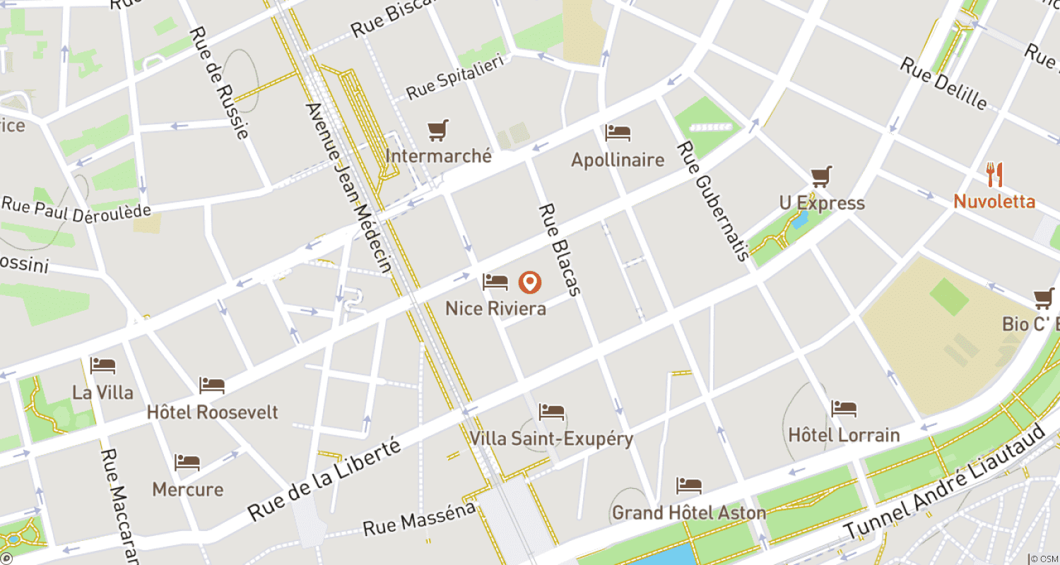 Mapa trasy: 4 Day Nice, France Tour With Car Rental