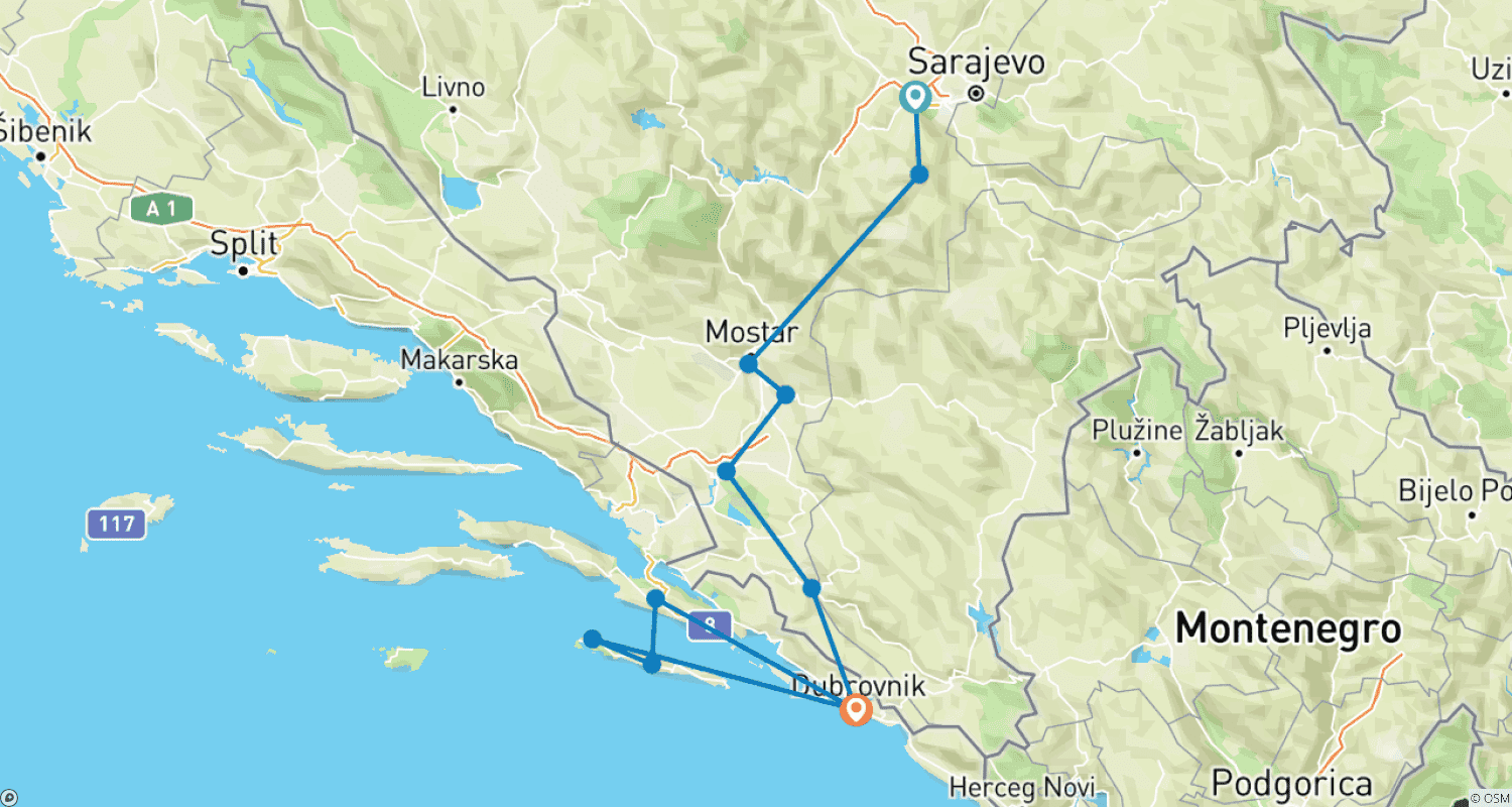 Mapa do percurso de Trilha Ciro