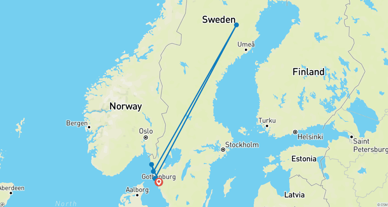 خريطة مسار The Archipelago of Gothenburg
