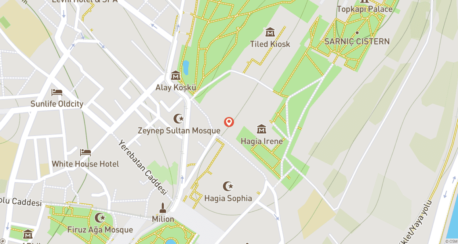 Mapa trasy: Istanbul Classics Group Tour
