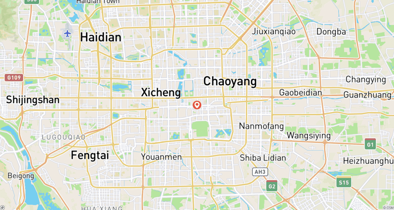 Mapa trasy: Wycieczka grupowa: Zakazane Miasto / Muzeum Pałacowe i Plac Tiananmen, bez zakupów