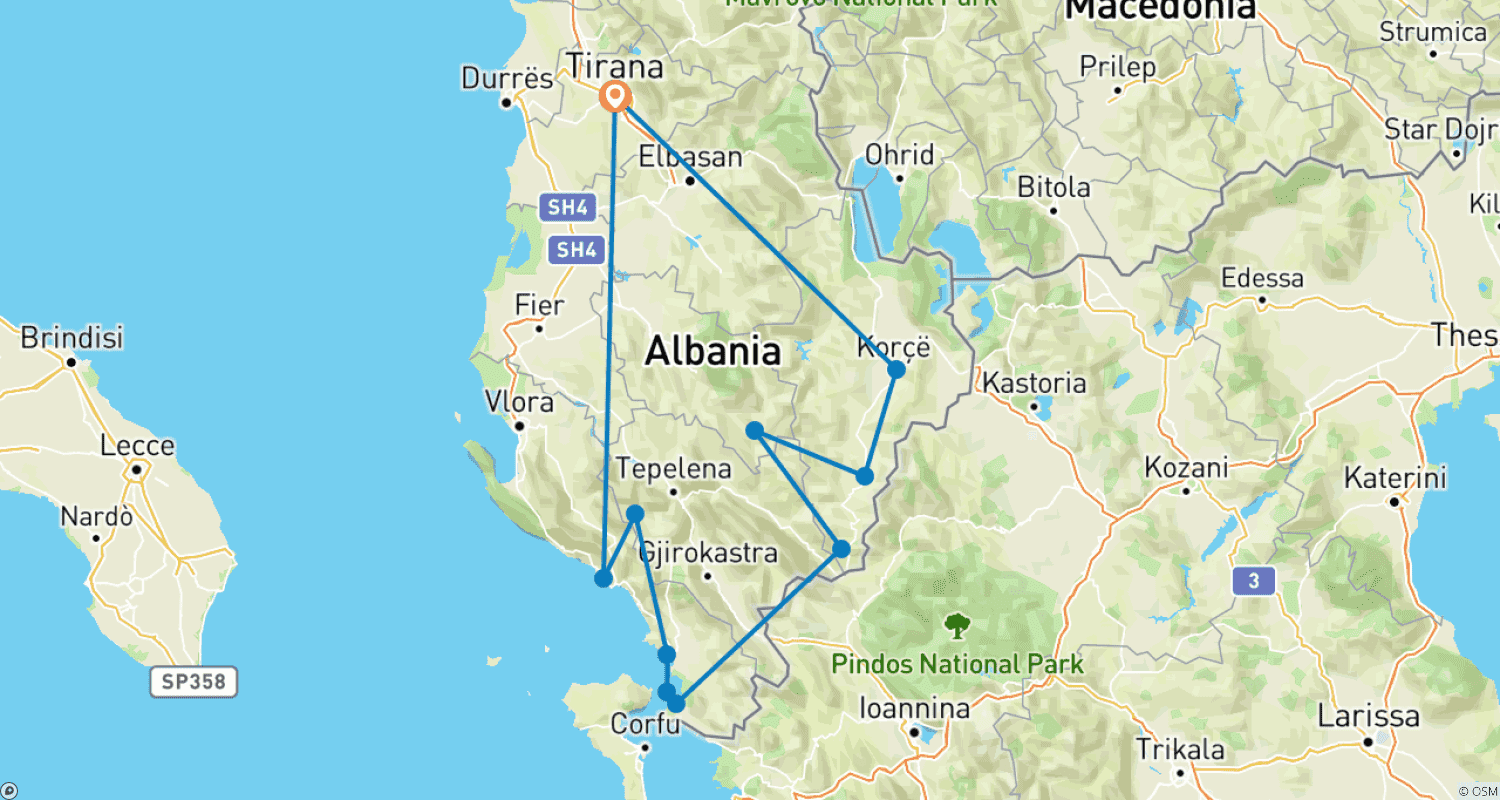 Cycling Tour South Albania 8 Days