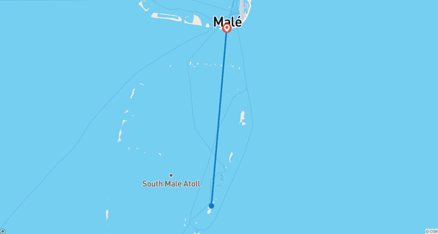 خريطة مسار 7 Days Maldives Dream Escape: Sun, Sand, and Snorkeling Bliss